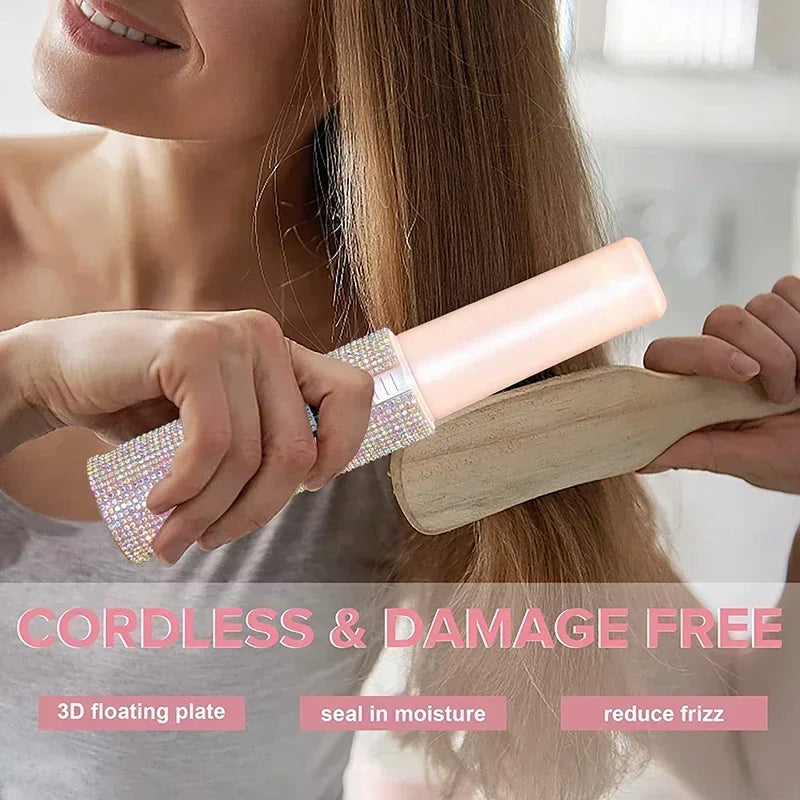 Wireless Hair Styler Flat Iron