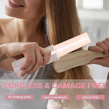 Wireless Hair Styler Flat Iron